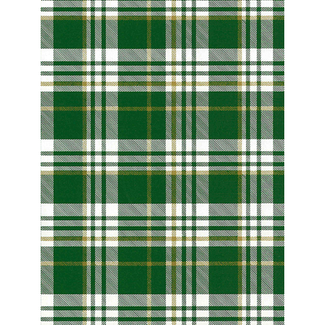 Cadeaupapier Winterplaid Green/Gold