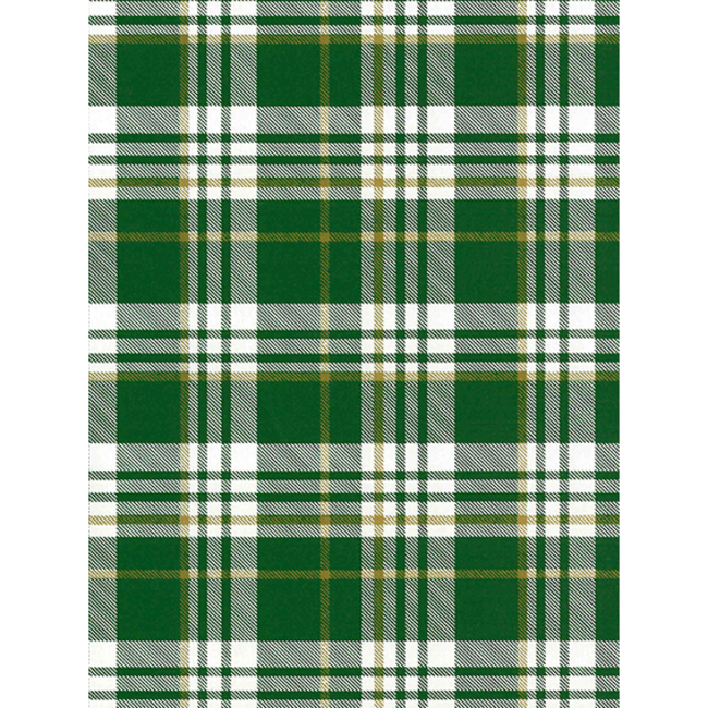 Cadeaupapier Winterplaid Green/Gold