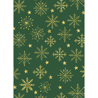 Cadeaupapier Winter Crystal Green