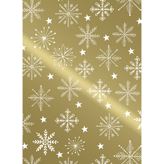 Cadeaupapier Winter Crystal Gold