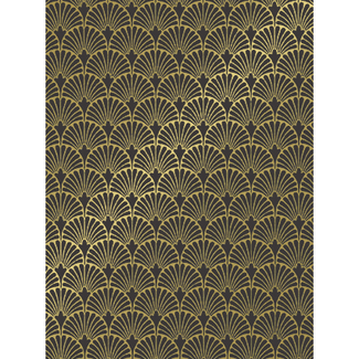Cadeaupapier Victoria Brown/Gold