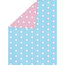 Cadeaupapier Small Dots Blue/Pink Rv