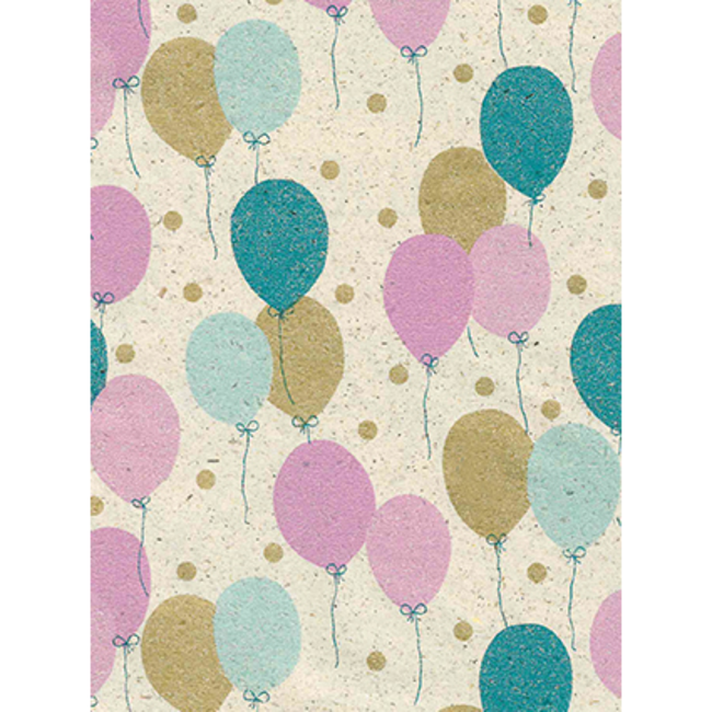 Cadeaupapier Petit Ballon Petrol/Fuchsia/Gold
