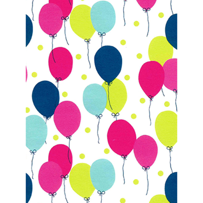 Cadeaupapier Petit Ballon Fuchsia/Lime/Blue