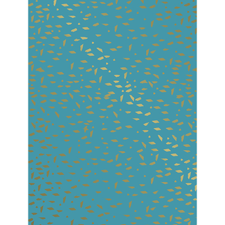 Cadeaupapier Mini Terrazzo Blue/Gold