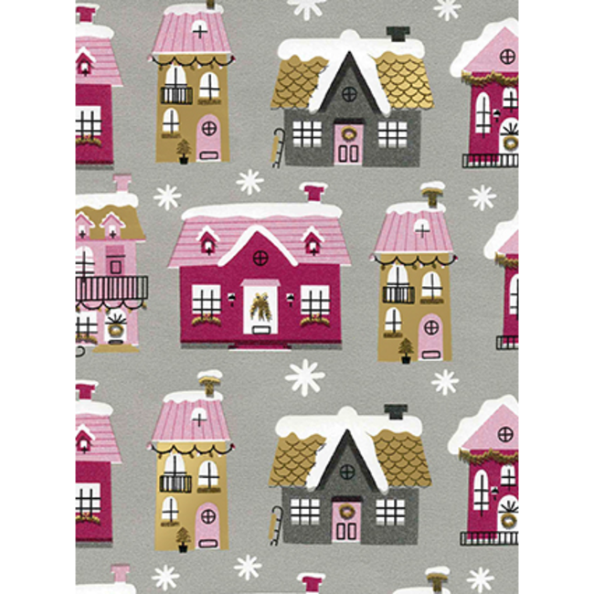 Cadeaupapier Merry Houses