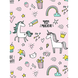 Cadeaupapier Lovely Unicorn Pink