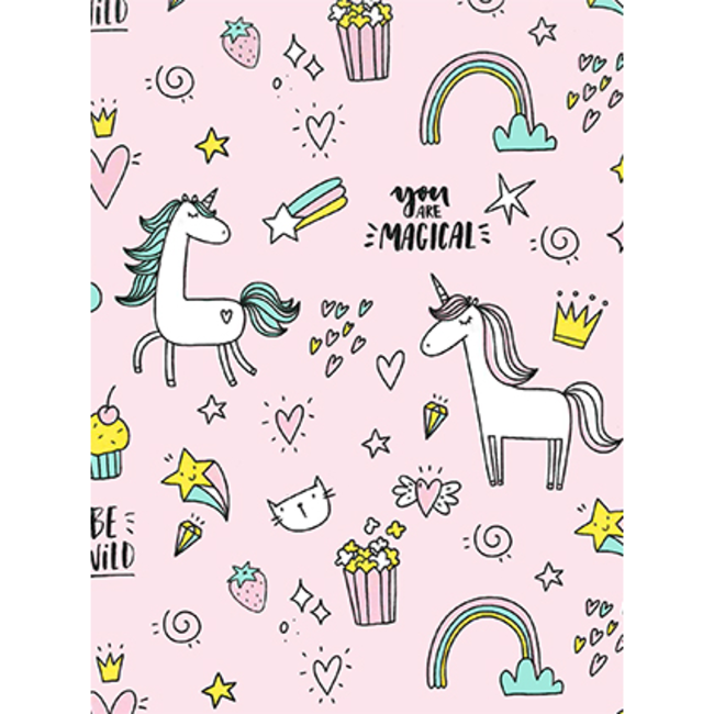 Cadeaupapier Lovely Unicorn Pink