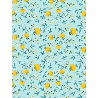 Cadeaupapier Lily Of The Valley Green/Lightorange