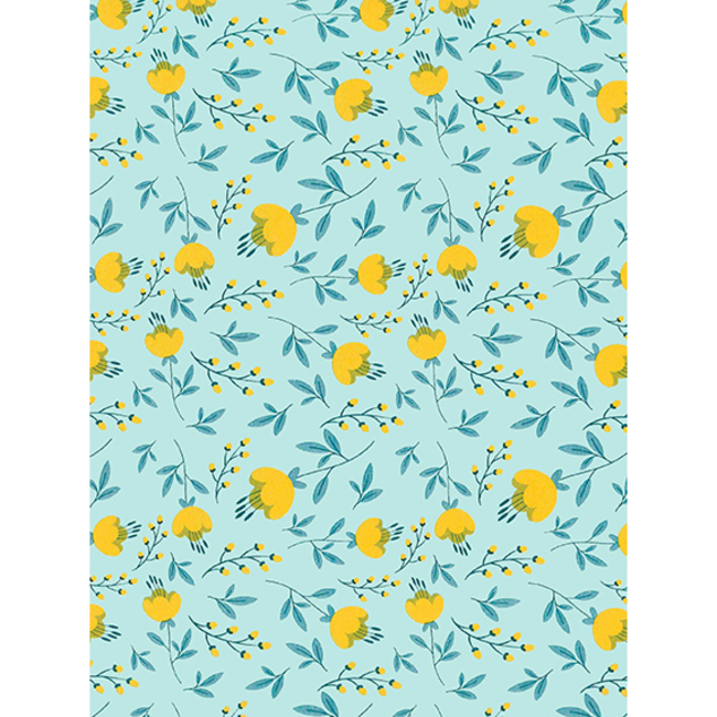 Cadeaupapier Lily Of The Valley Green/Lightorange