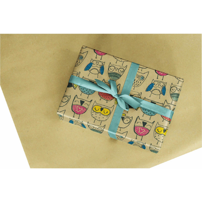 Cadeaupapier Happy Owl Multicolor