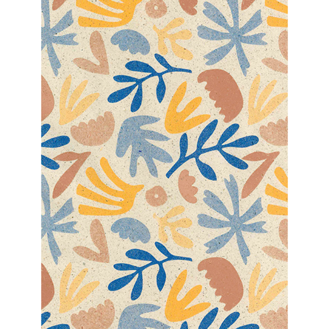 Cadeaupapier Dory Blue/Copper/Yellow