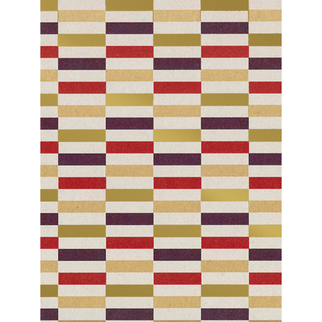 Cadeaupapier Domino Purple/Red/Gold