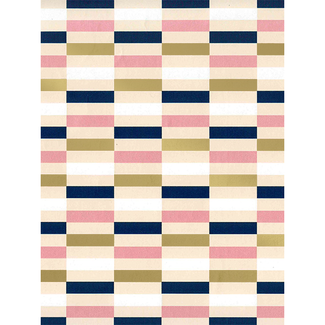 Cadeaupapier Domino Blue/Pink/Gold