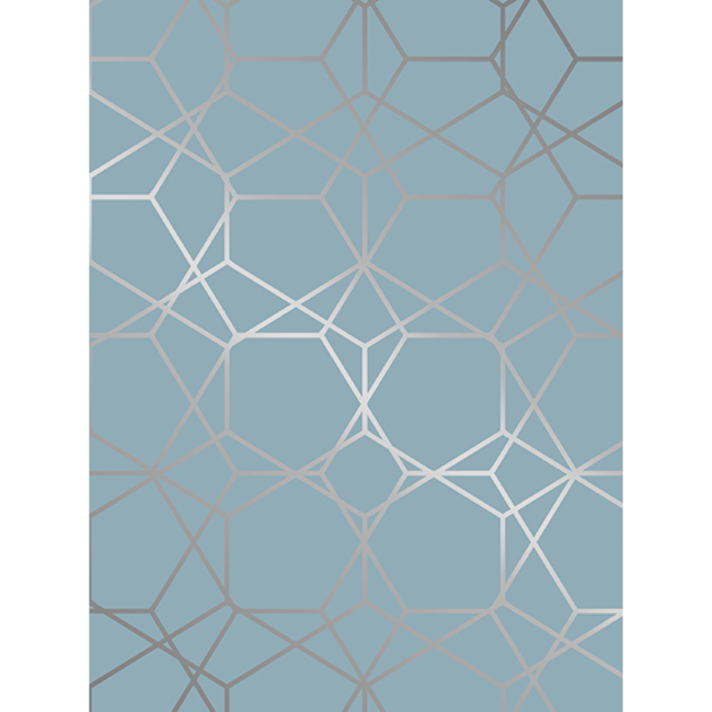 Cadeaupapier Diamond Greyblue Metallic