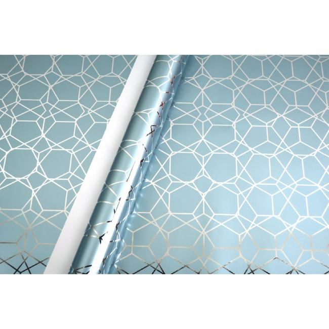 Cadeaupapier Diamond Greyblue Metallic
