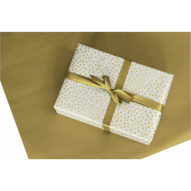 Cadeaupapier Confetti Dot Pearlgrey/Gold
