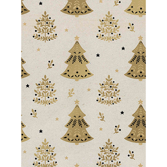 Cadeaupapier Christmas Folklore White/Gold