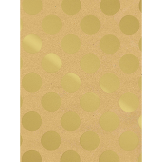 Cadeaupapier Big Dots Gold
