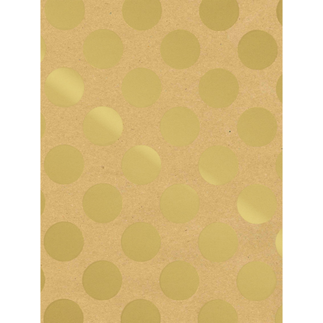 Cadeaupapier Big Dots Gold