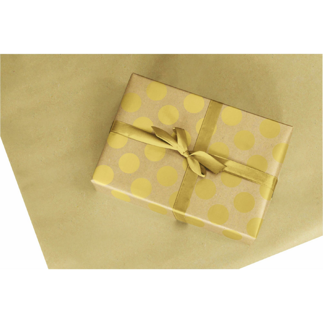 Cadeaupapier Big Dots Gold