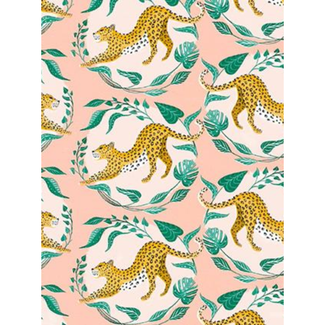 Cadeaupapier Sleek Leopard Salmon