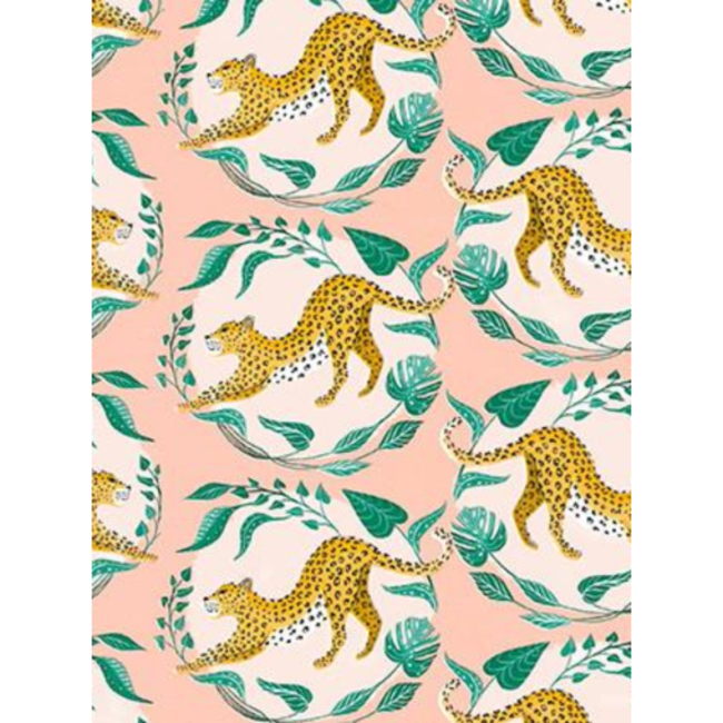 Cadeaupapier Sleek Leopard Salmon
