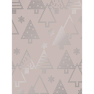 Cadeaupapier Sequins Trees Light Copper