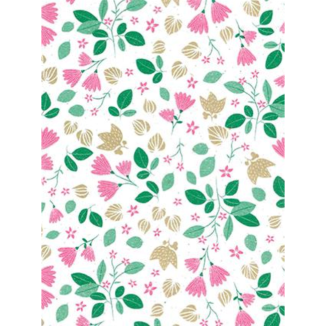 Cadeaupapier Lola Green/Pink/Gold