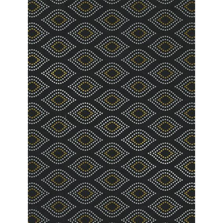 Cadeaupapier Dotted Waves Silver/Gold