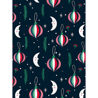 Cadeaupapier Christmas Moon Darkblue
