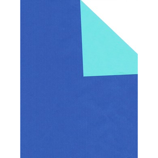 Cadeaupapier Uni Kraft Blauw/Lichtblauw Cadeaupapier Uni Kraft Blauw/Lichtblauw