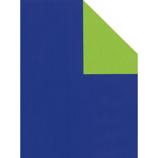 Cadeaupapier Uni Kraft Blauw/Groen Cadeaupapier Uni Kraft Blauw/Groen