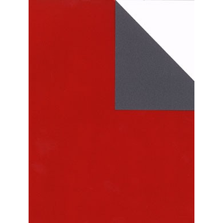 Cadeaupapier Uni Gestreken Rood/Grijs Cadeaupapier Uni Gestreken Rood/Grijs