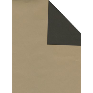 Cadeaupapier Uni Gestreken Parel Creme/Bruin