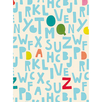 Cadeaupapier Grammata Lichtblauw Cadeaupapier Grammata Lichtblauw