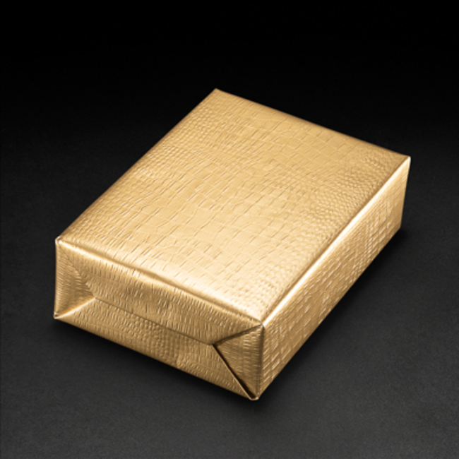Cadeaupapier Crocodile Goud