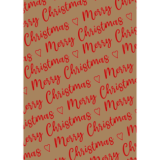 Cadeaupapier Holiday Wishes Rood