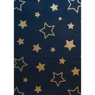 Cadeaupapier Stars Elegance Blauw