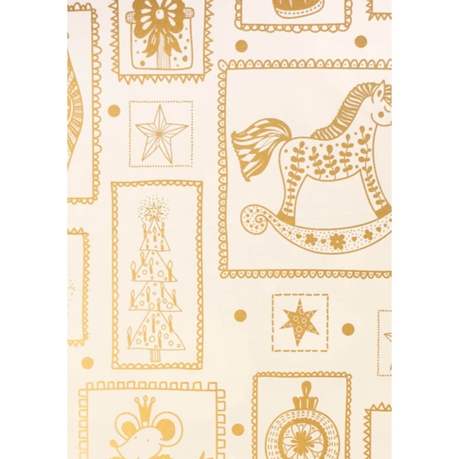 Cadeaupapier Holiday Treasures Goud