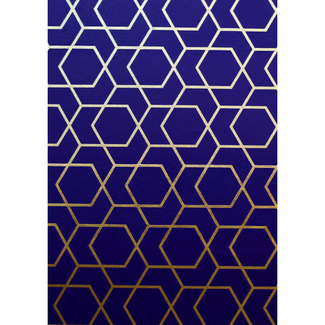 Cadeaupapier Geometra Blauw