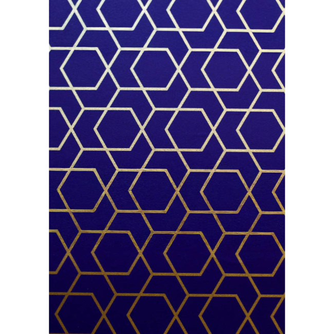 Cadeaupapier Geometra Blauw
