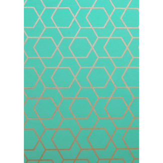 Cadeaupapier Geometra Truquoise