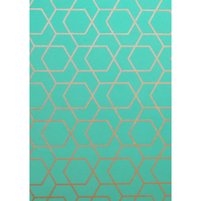 Cadeaupapier Geometra Truquoise