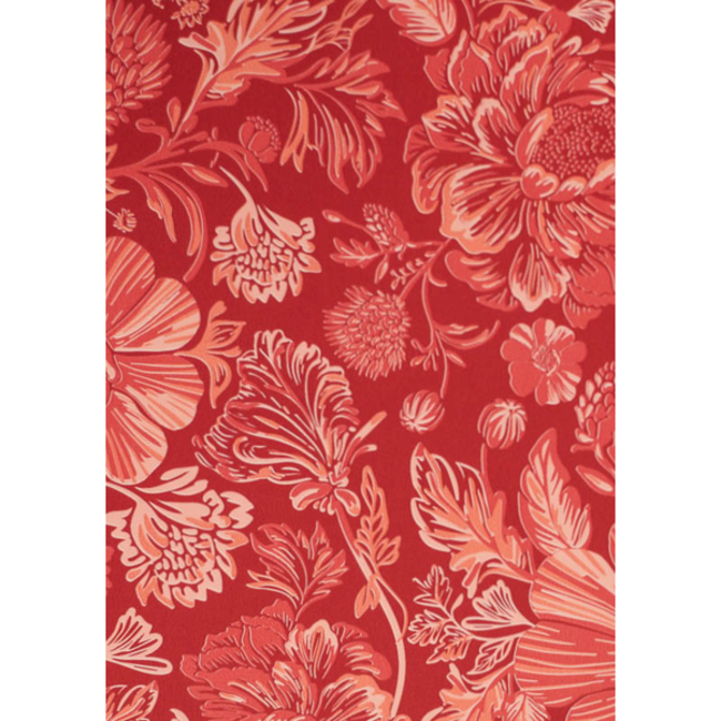Cadeaupapier Floravine Rood
