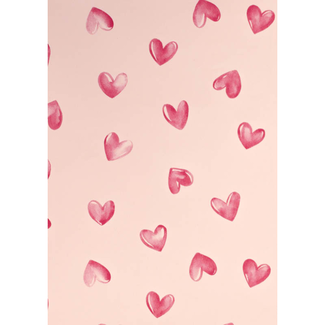Cadeaupapier Hearts Aquarel