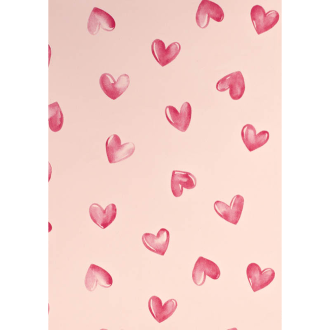 Cadeaupapier Hearts Aquarel