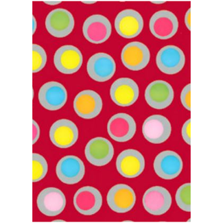 Cadeaupapier Polka Dot Rood