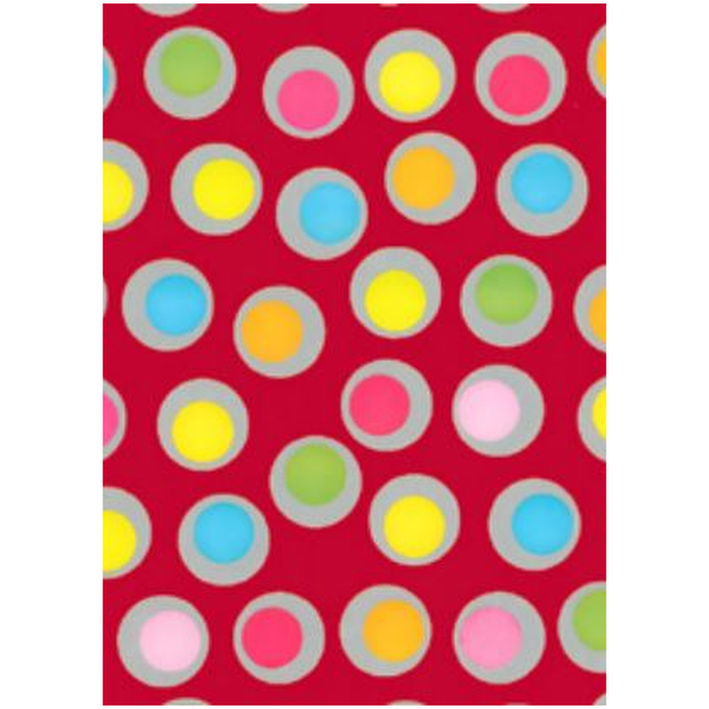 Cadeaupapier Polka Dot Rood