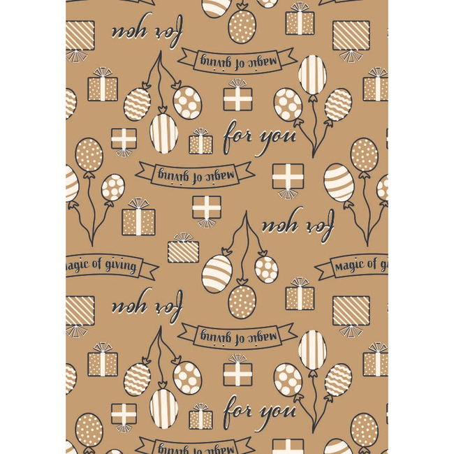 Cadeaupapier Kraft Magic of Giving
